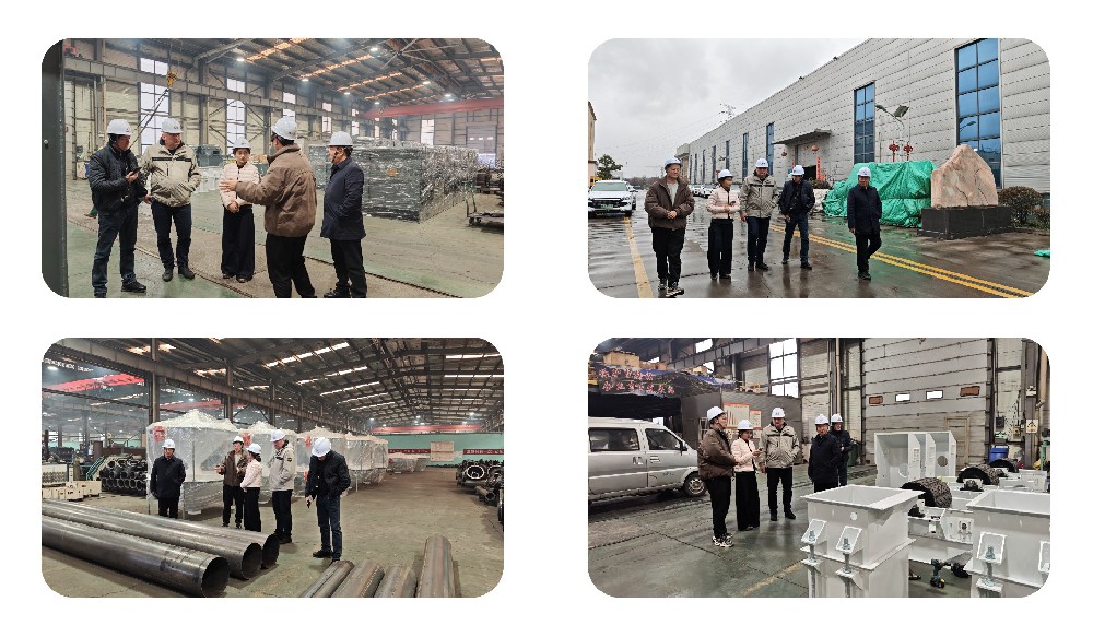 河南亿德集团董事长陈教授带领国外客户到厂参观